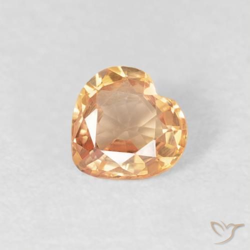9,17 ctw natürlicher Mittelorange Saphir, Herz, VVS