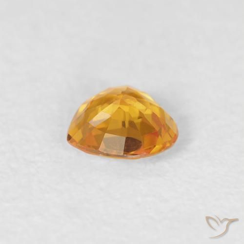 9,17 ctw natürlicher Dunkelorange-Gold Saphir, Herz, VVS