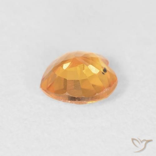 9,17 ctw natürlicher hellorange Saphir, Herz, VVS-VS