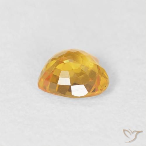 9,17 ctw natürlicher Mittleres Gold Saphir, Herz, VVS