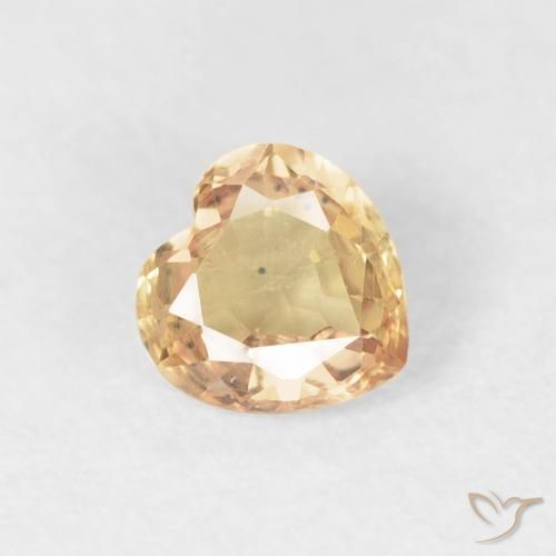 9,17 ctw natürlicher Golden Saphir, Herz, VVS