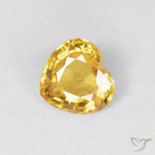 9,17 ctw natürlicher Golden Saphir, Herz, VVS