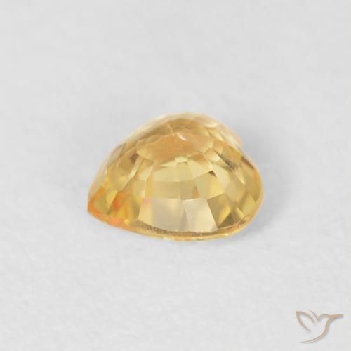 9,17 ctw natürlicher Hell Gold Saphir, Herz, VVS