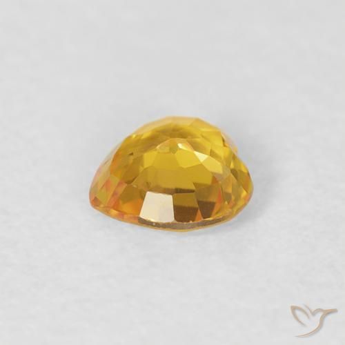9,17 ctw natürlicher gold-orange Saphir, Herz, VVS