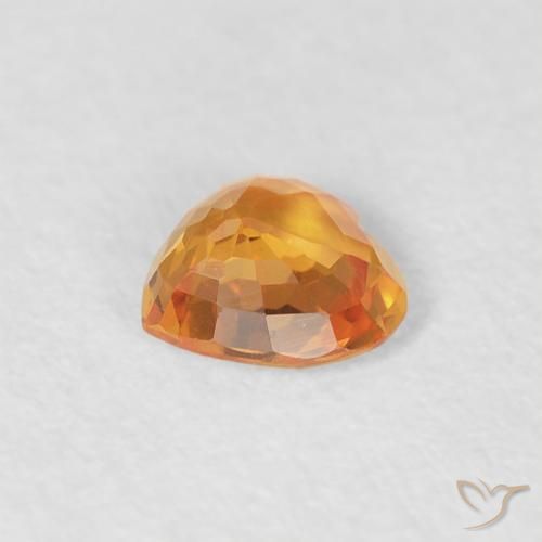 9,17 ctw natürlicher hellorange Saphir, Herz, VVS