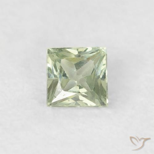 0.20ct Natürlicher Helles Waldgrün Saphir, Quadrat, VS