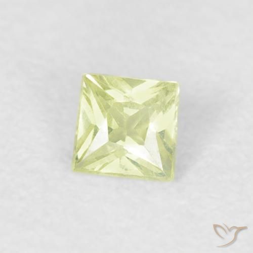 9,17 ctw natürlicher Medium Light-Yellow Saphir, Quadrat, VS