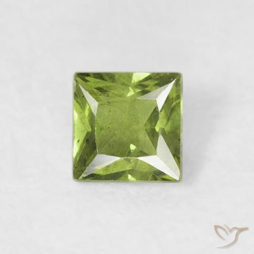 0.27ct Natürlicher Lebendiges grün Saphir, Quadrat, VS