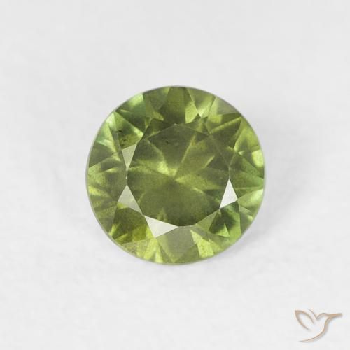 0.43ct Natürlicher Waldgrün Saphir, Runden, VS