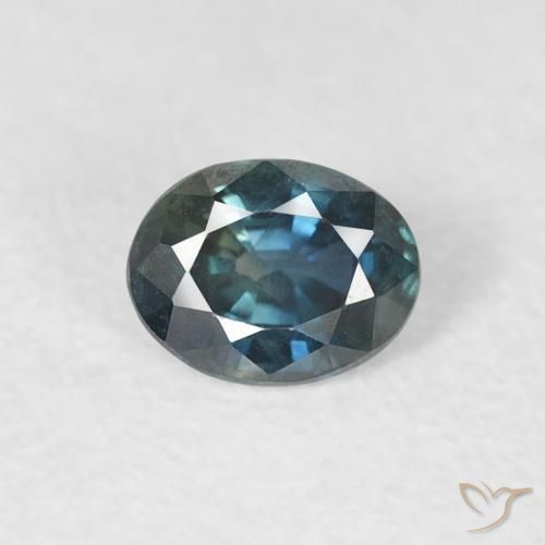 0.33ct Natürlicher dunkelblau Saphir, Oval, VVS