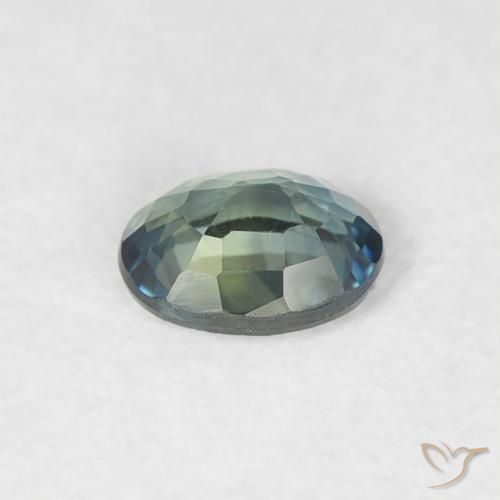 9,17 ctw natürlicher grünlich-blau Saphir, Oval, VVS