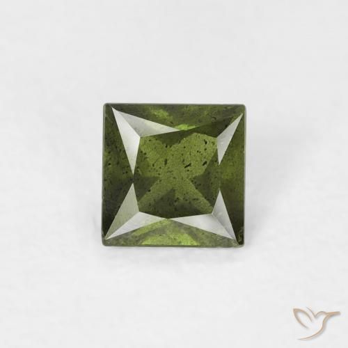 0.36ct Natürlicher tiefgrün Saphir, Quadrat, VS