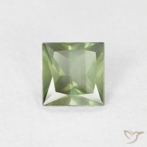 0.29ct Natürlicher Helles Waldgrün Saphir, Quadrat, VS