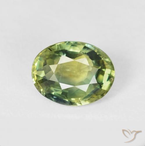 2.24ct Natürlicher Warmes Grün Saphir, Oval, VS
