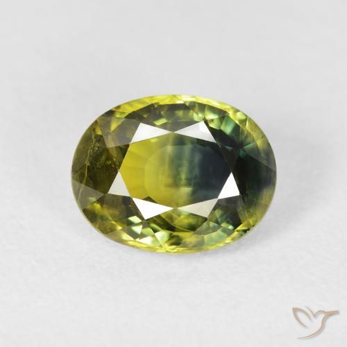 3.35ct Natürlicher Mehrfarbig Saphir, Oval, VS
