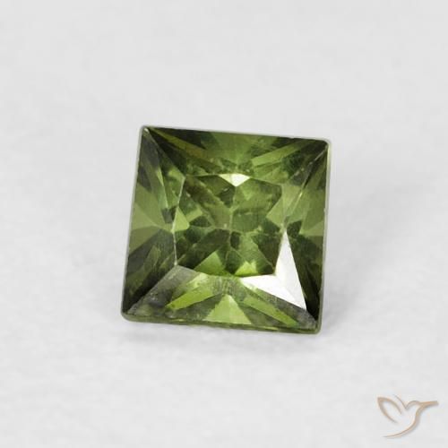 9,17 ctw natürlicher Medium Dark-Green Saphir, Quadrat, VS