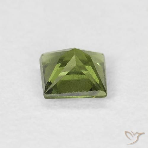 9,17 ctw natürlicher Medium Dark-Green Saphir, Quadrat, VS