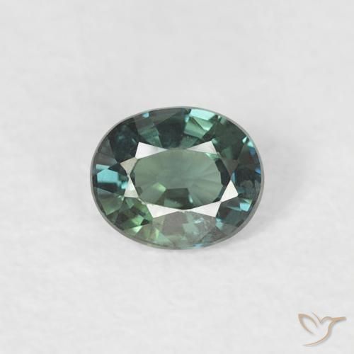 0.31ct Natürlicher Graugrün Saphir, Oval, VVS-VS