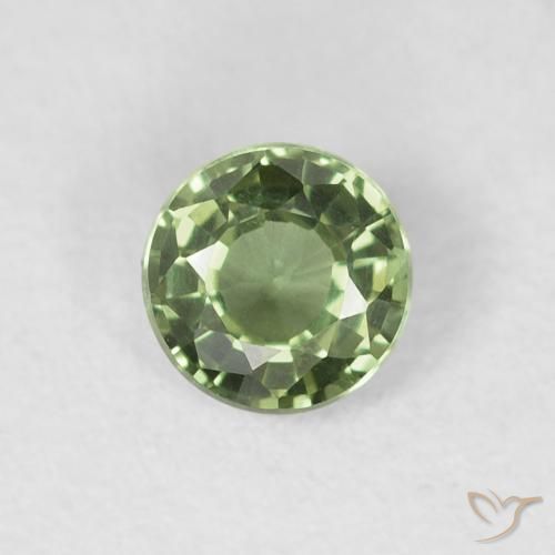 0.55ct Natürlicher tiefgrün Saphir, Runden, VVS-VS