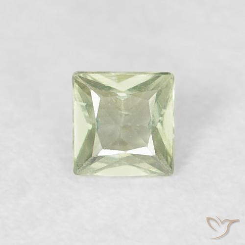 0.14ct Natürlicher Graugrün Saphir, Quadrat, VVS-VS