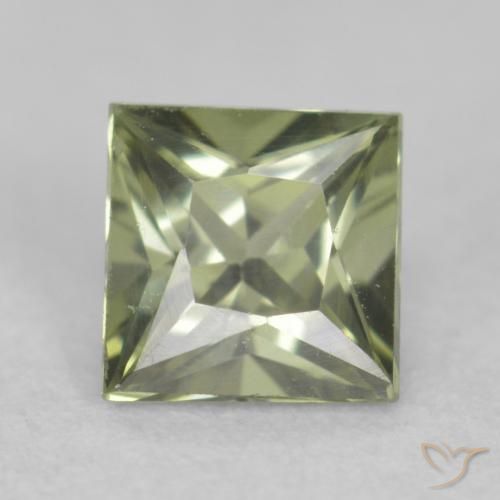0.31ct Natürlicher Helles Waldgrün Saphir, Quadrat, VVS