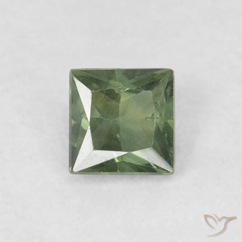 0.31ct Natürlicher Waldgrün Saphir, Quadrat, VS