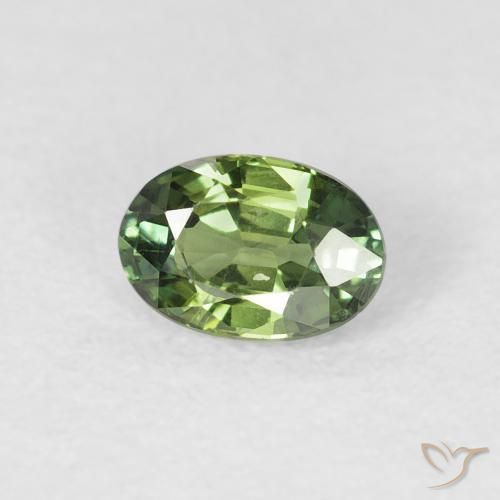 9,17 ctw natürlicher Medium Dark-Green Saphir, Oval, VS
