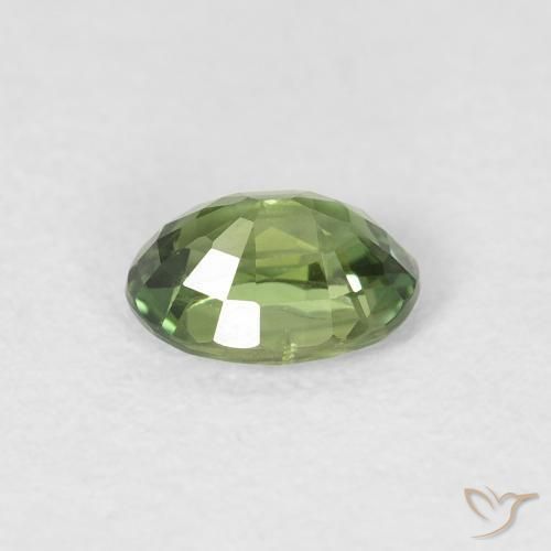 9,17 ctw natürlicher Medium Dark-Green Saphir, Oval, VS