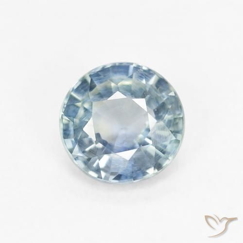 0.70ct Natürlicher Hellblau Saphir, Runden, VS