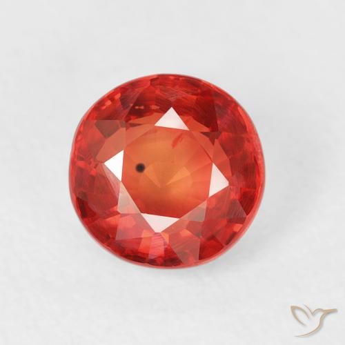 1.13ct Natürlicher Intensives Rot Saphir, Runden, VS