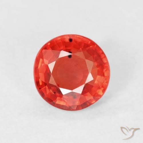 0.76ct Natürlicher Hellrot Saphir, Runden, VS