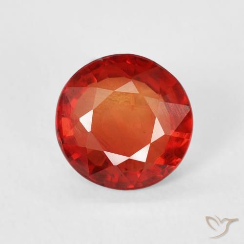 0.77ct Natürlicher Hellrot Saphir, Runden, VS