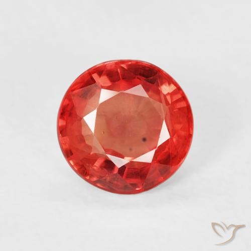 0.78ct Natürlicher Hellrot Saphir, Runden, VS