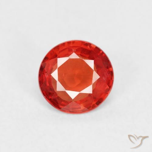 0.52ct Natürlicher Hellrot Saphir, Runden, VS
