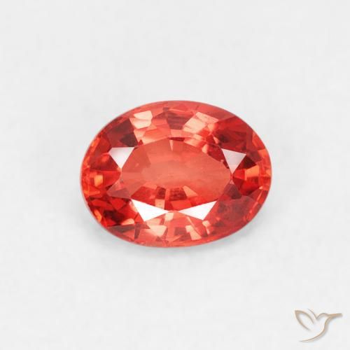 0.46ct Natürlicher Leuchtendes Purpurrot Saphir, Oval, VVS-VS