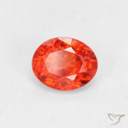 9,17 ctw natürlicher Mittelrot Saphir, Oval, VVS