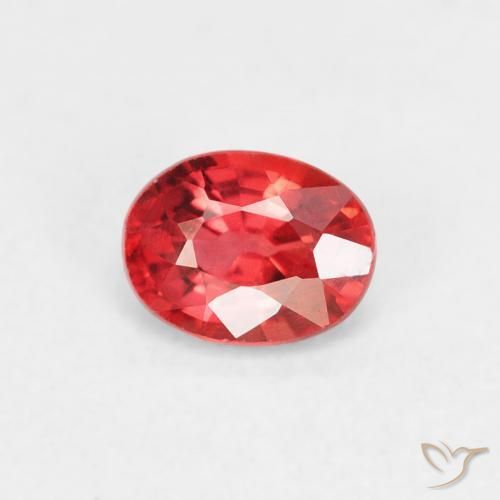 9,17 ctw natürlicher Mittelrot Saphir, Oval, VVS