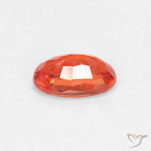 9,17 ctw natürlicher rötlich-orange Saphir, Oval, VVS-VS