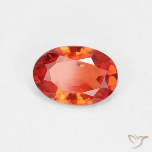 9,17 ctw natürlicher rötlich-orange Saphir, Oval, VVS-VS
