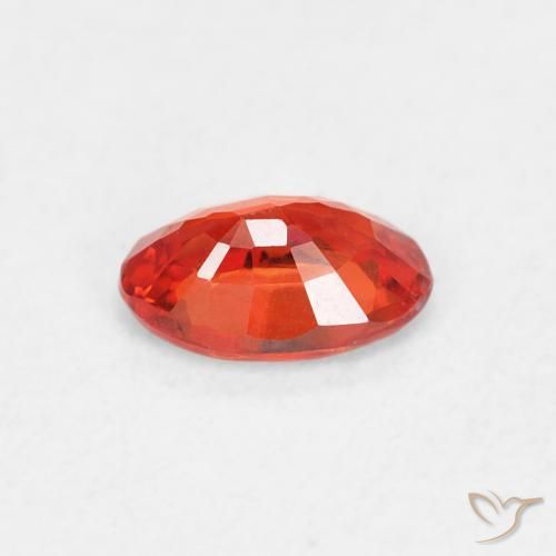 9,17 ctw natürlicher rötlich-orange Saphir, Oval, VVS-VS