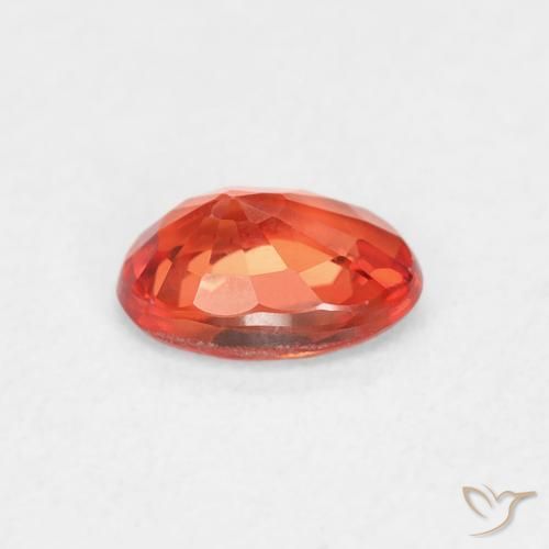 9,17 ctw natürlicher rötlich-orange Saphir, Oval, VVS-VS