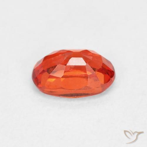 9,17 ctw natürlicher rötlich-orange Saphir, Oval, VVS-VS