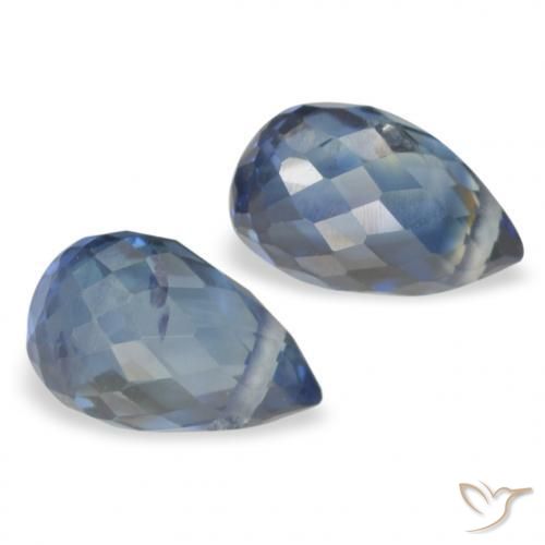 1.08 ct natürliche Navy blau Saphir-Edelsteine, Briolette, VS-SI