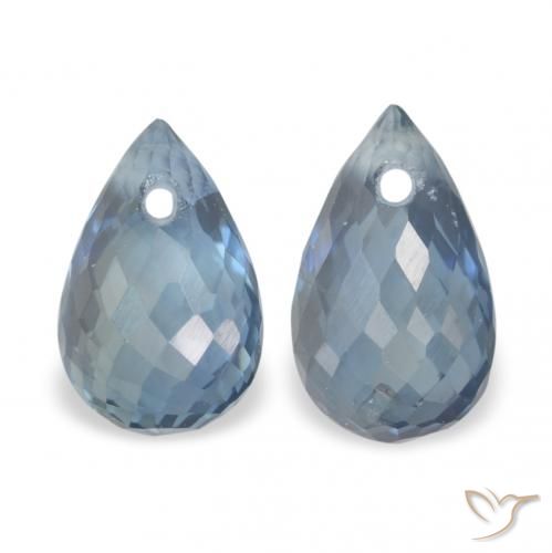1.51ctw Natürlicher Blau Saphir, Briolette, VS