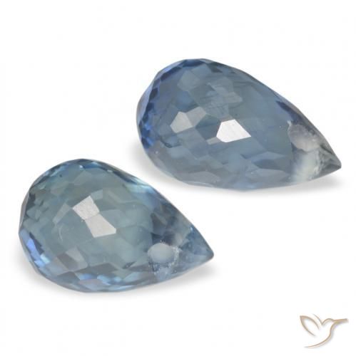 1.51 ct natürliche Blau Saphir-Edelsteine, Briolette, VS