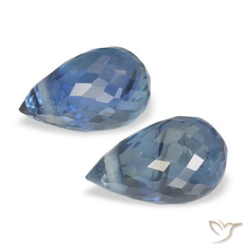 1.51 ct natürliche Blau Saphir-Edelsteine, Briolette, VS