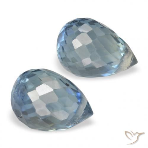 1.44 ct natürliche Blaugrün Saphir-Edelsteine, Briolette, VS