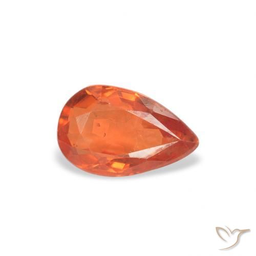 9,17 ctw natürlicher Mittelorange Saphir, Birnenform, VS