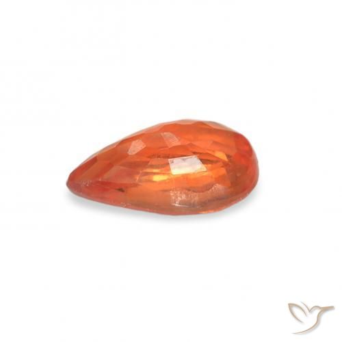 9,17 ctw natürlicher Mittelorange Saphir, Birnenform, VS