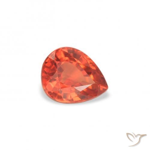 9,17 ctw natürlicher Warmes Orange Saphir, Birnenform, VS